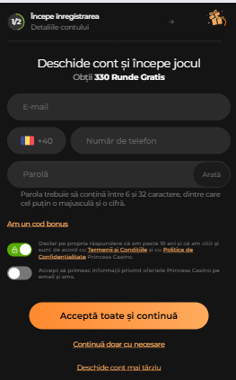 login la princess casino online